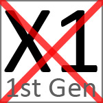 X1 1st Gen NOT COMPATIBLE