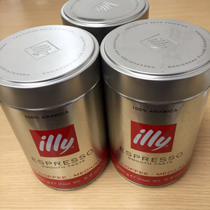 illy GROUND Standard THREE TINS 250g